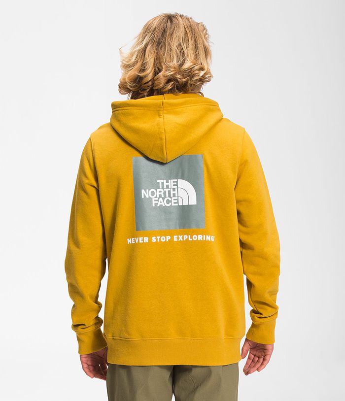 Sudadera Con Capucha The North Face Hombre Box Nse Pullover - Colombia VUJWDM896 - Amarillo